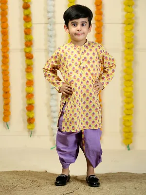Golden Glow Boys Dhoti Kurta Set