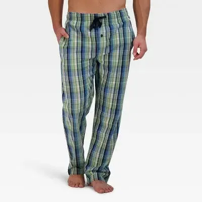 Hanes Premium Men's 2pk Plaid Pajama Set