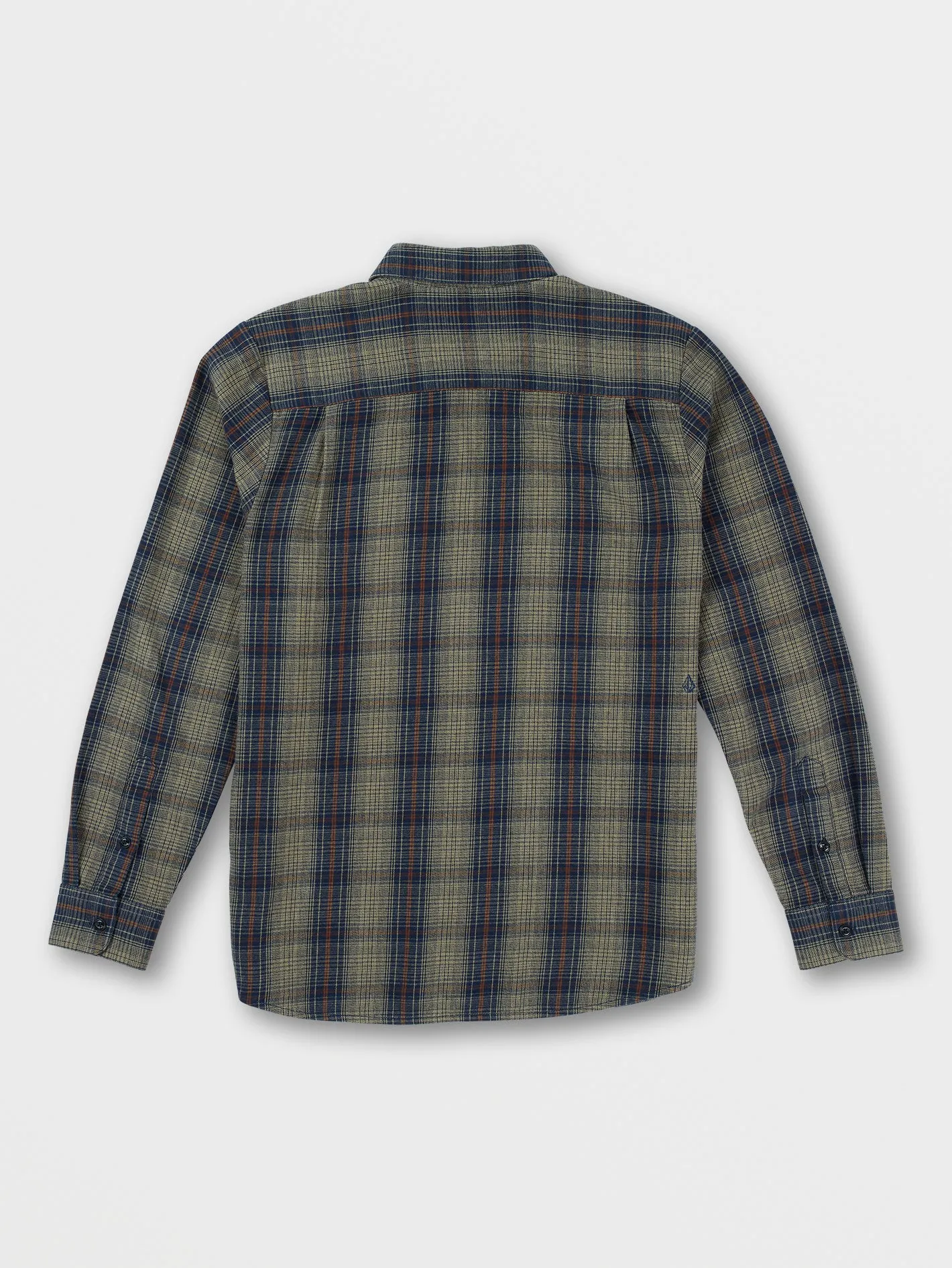 Heavy Twills Flannel Long Sleeve Shirt - Khaki