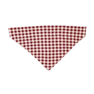 Holiday Pet Bandana, Crimson Plaid