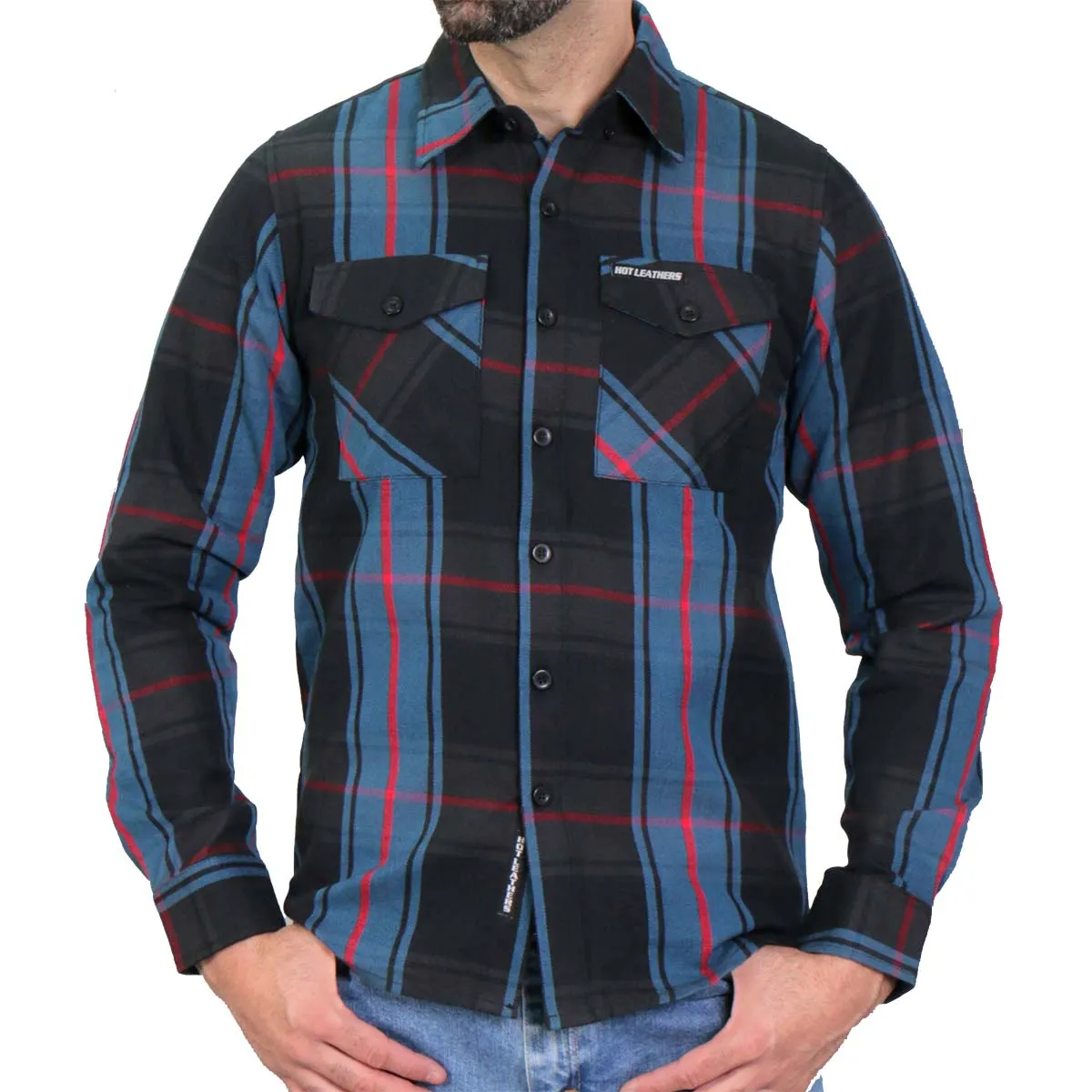 Hot Leathers FLM2012 Men's Long Sleeve The King Flannel Long Sleeve