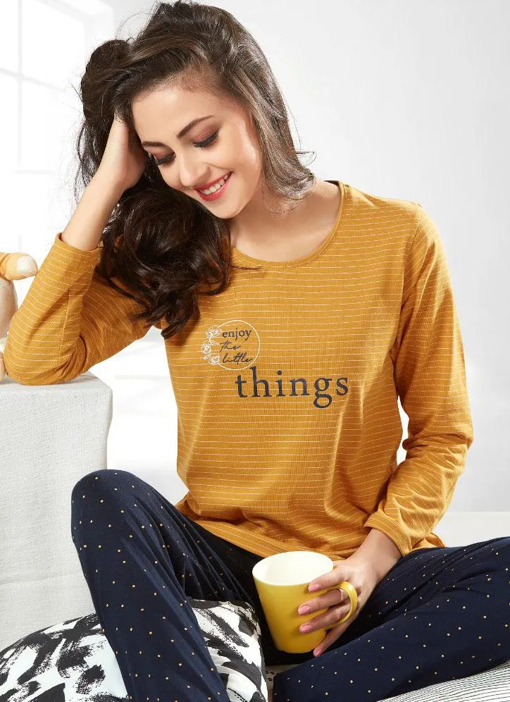In Touche Winter Cotton Night suit Pyjama Set for ladies