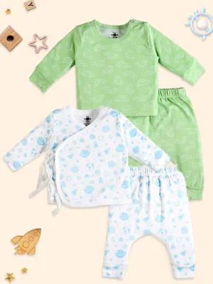 Infant Pajama Set Combo Of 2: Vroom Vroom-Out Of World