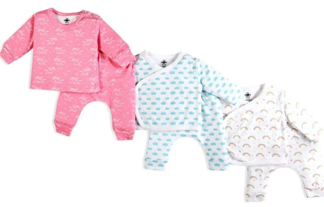 Infant Pajama Set Combo Of 3: Happy Cloud-Magic Bow-Fairyland