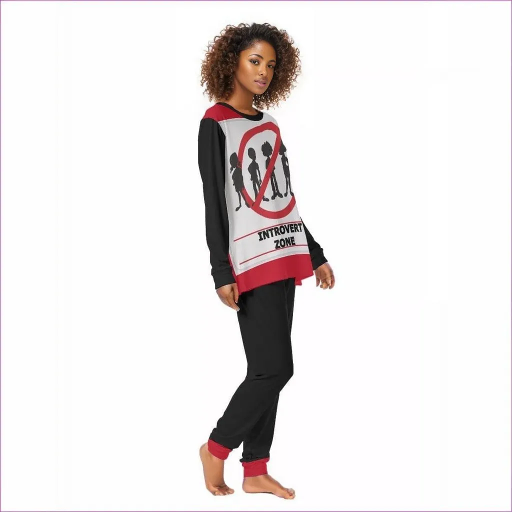 Introvert Zone Womens Pajama Set