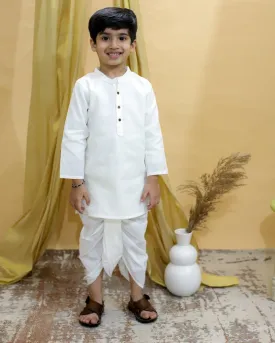 Ivory Elegance Dhoti Kurta Boys Set