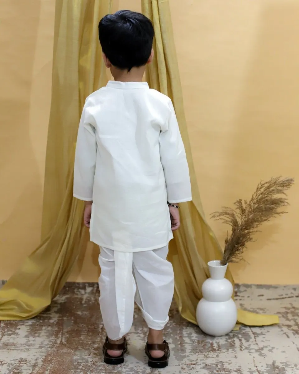 Ivory Elegance Dhoti Kurta Boys Set