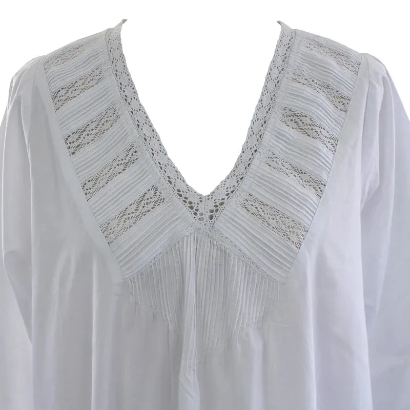 Janet White Cotton Nightdress