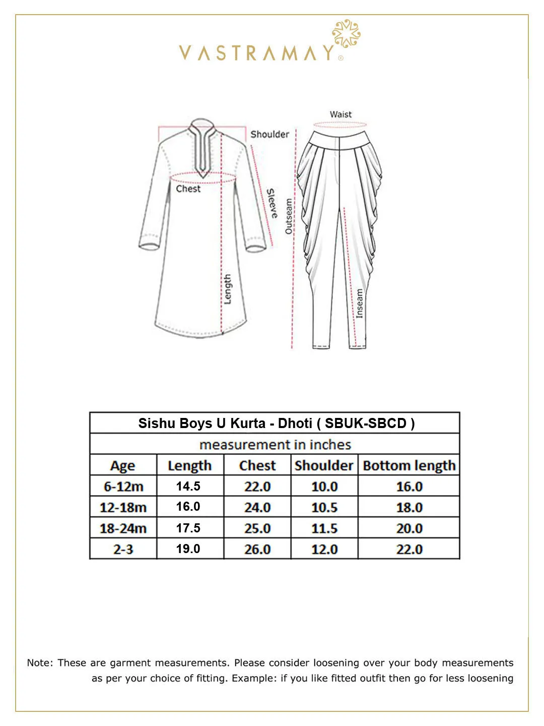 Jashvi SISHU Boy's Gold Kurta And Maroon Cowl Dhoti Set