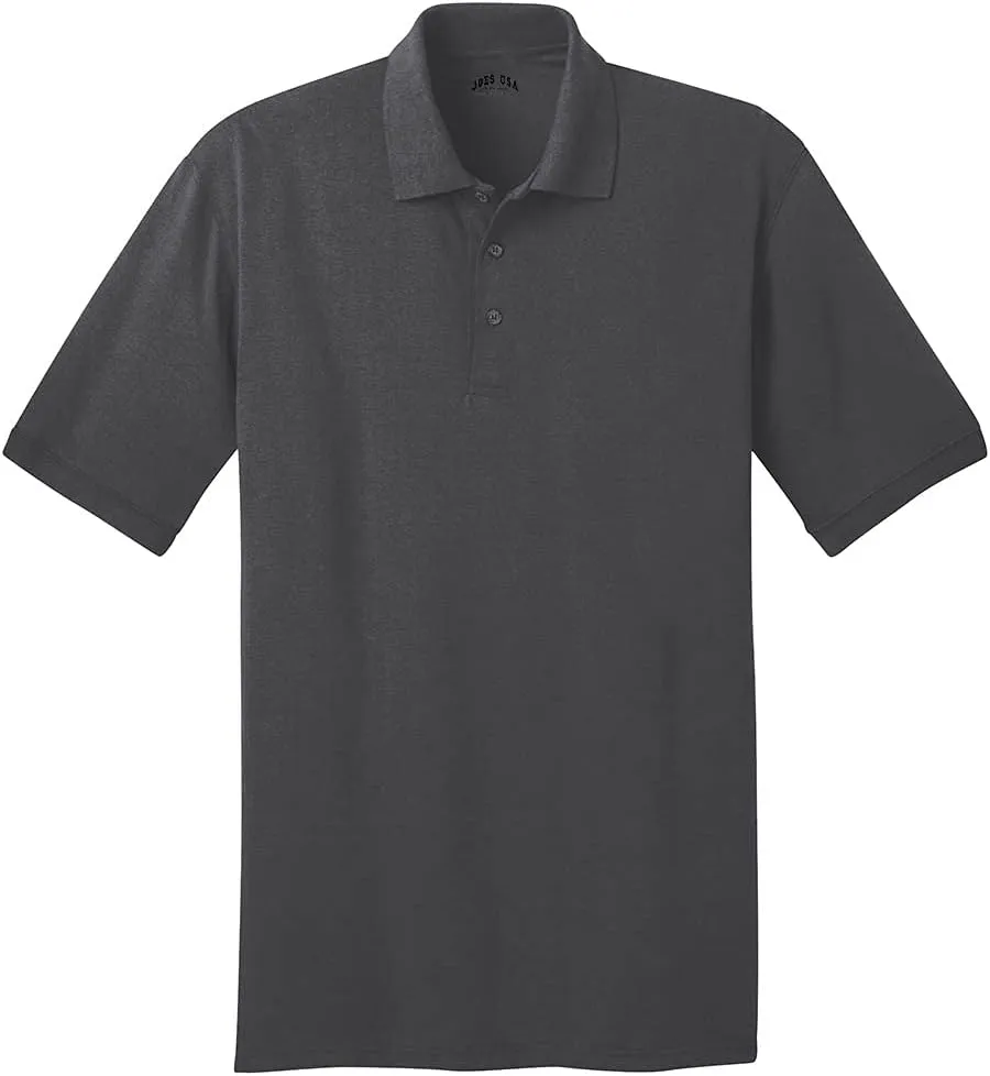 Joe's USA Mens Short Sleeve Polo Shirts in Regular, Big & Tall Sizes