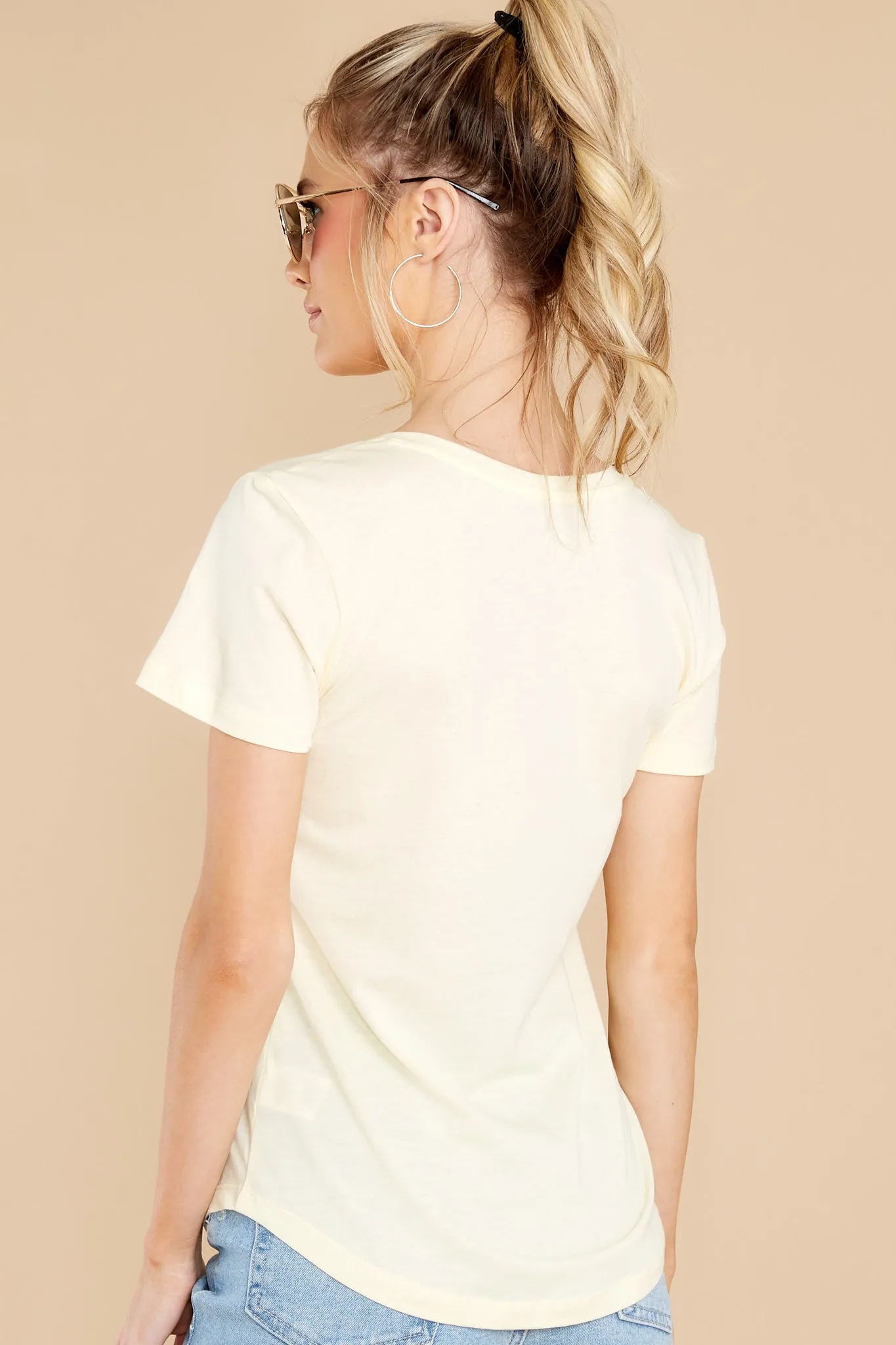 Kasey Sunrise Modal V-Neck Tee