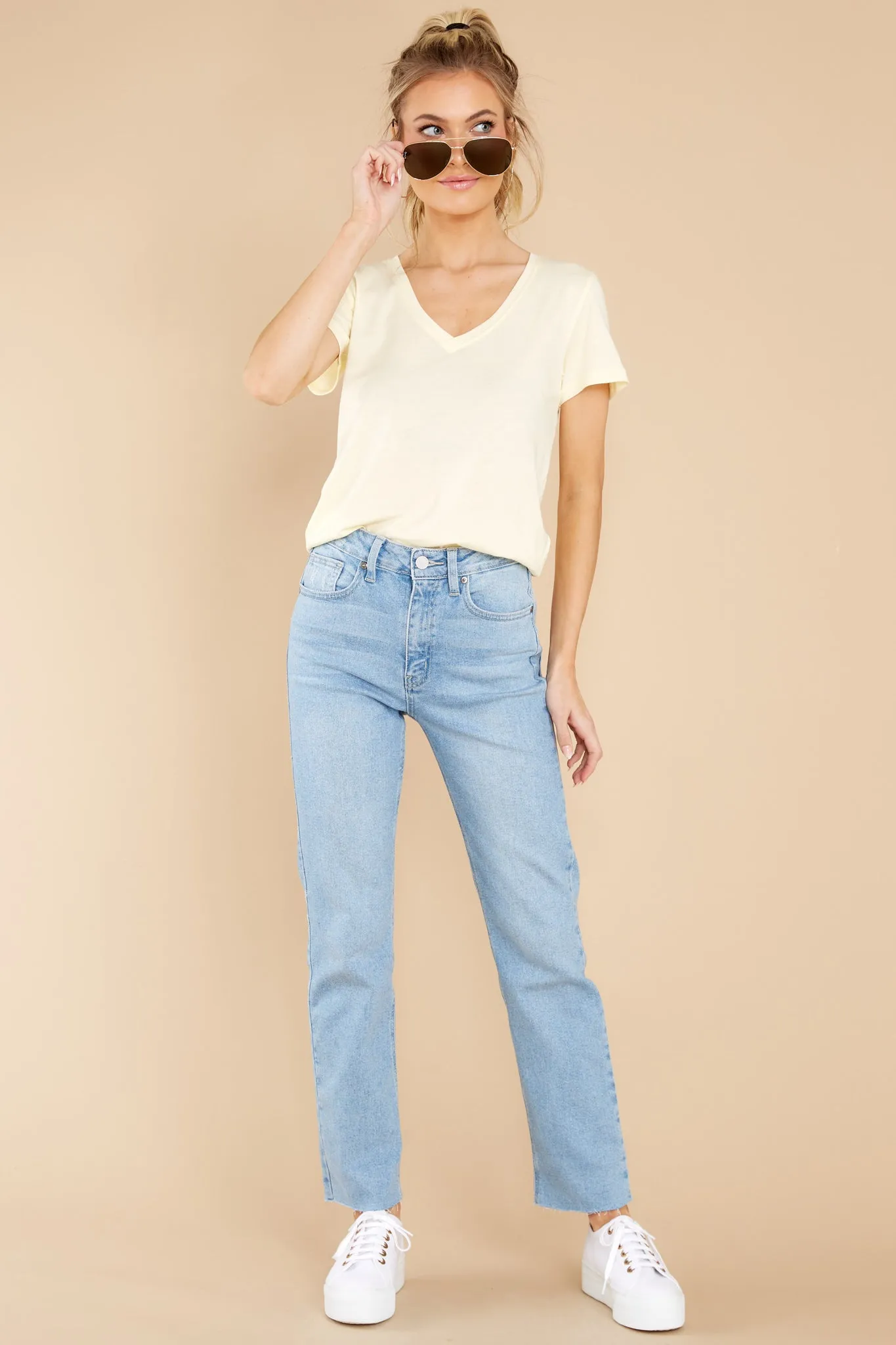 Kasey Sunrise Modal V-Neck Tee