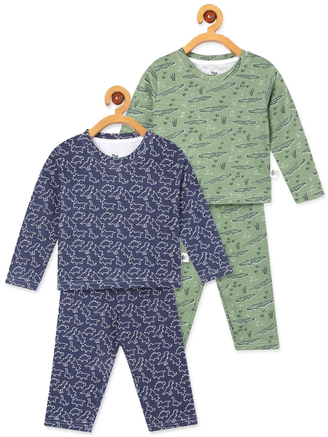 Kids Pajama Set Combo of 2-The Alligator & Dinos Rule