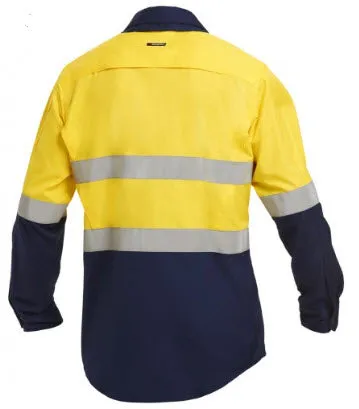 King Gee K54880 WC2 Hi Vis Ref Spliced Shirt L/S