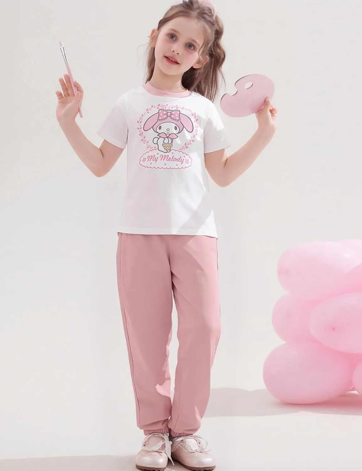 Kissonic 3 Pack Boys Girls Sweatpants Active Joggers Kids Elastic Waist Athletic Jogger Pants with Pockets Drawstring