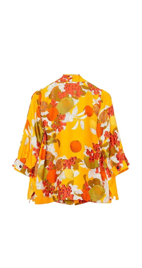 Lecomte Shirt Fruits Jaune