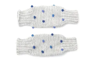 Leg/Arm Warmers Grey w/ Shades of Blue Dots