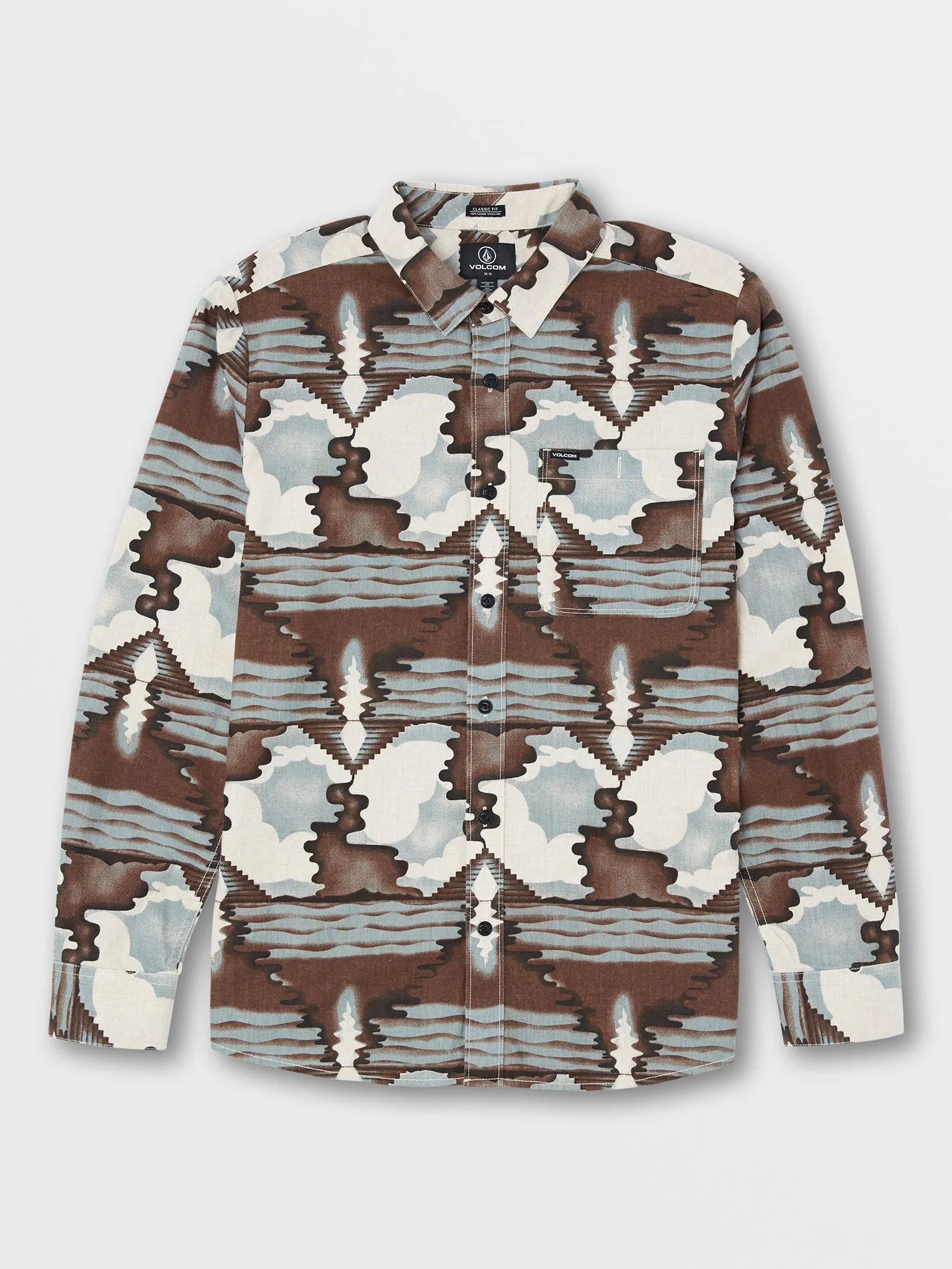 Liberate Long Sleeve Flannel - White Flash