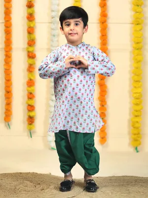 Lilac Shadow Boys Dhoti Kurta Set