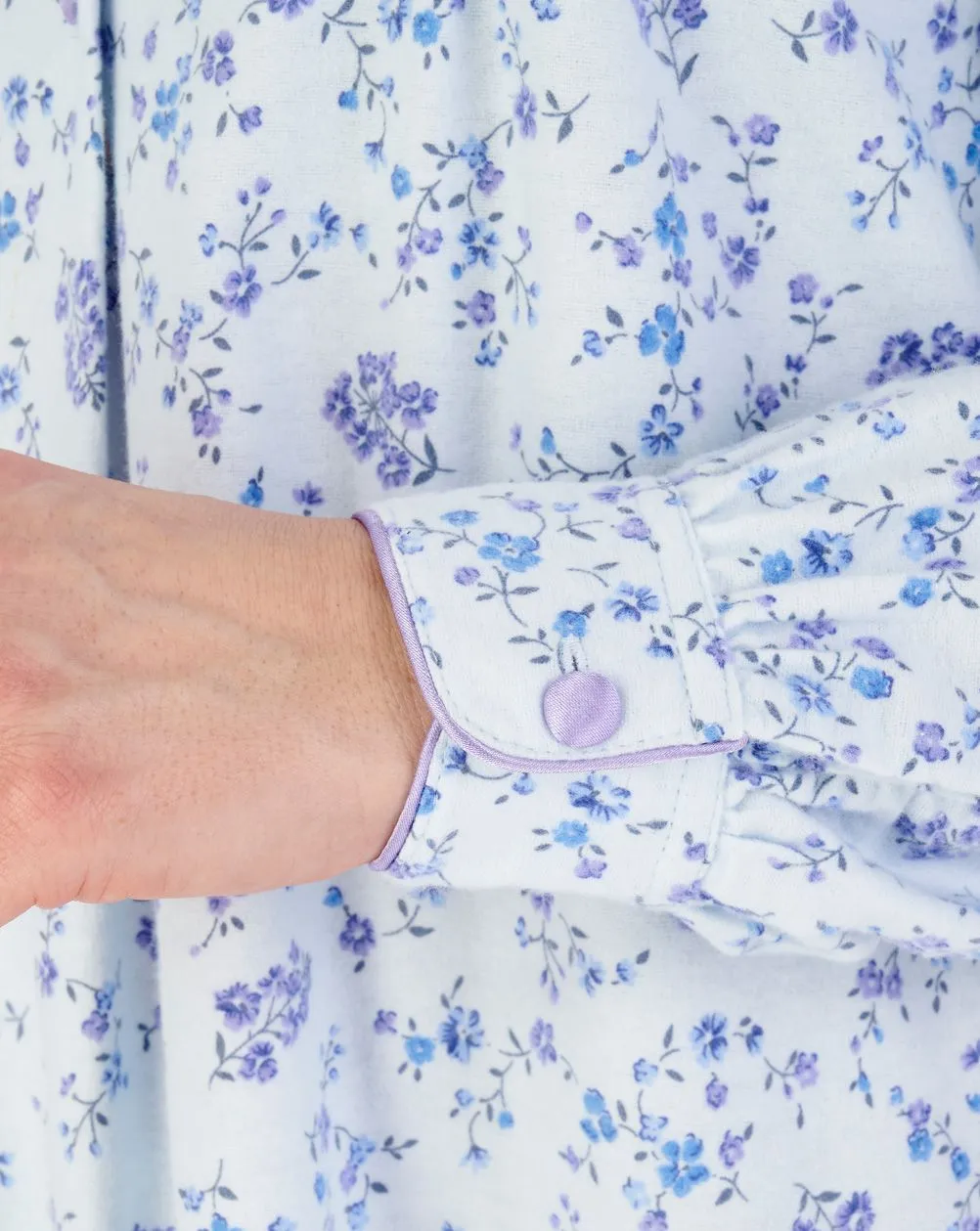 Long Length Nightdress in Winceyette Brushed Cotton