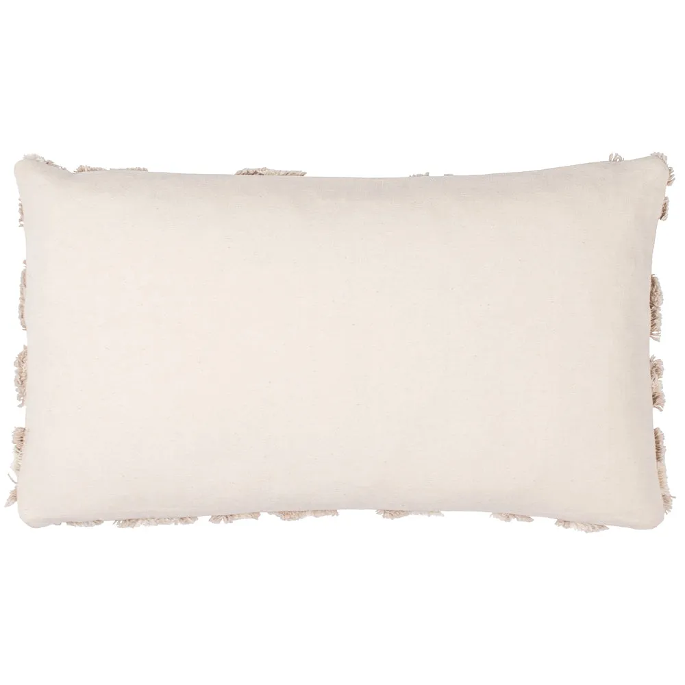 Maeve Tufted Leopard Print Cushion Natural