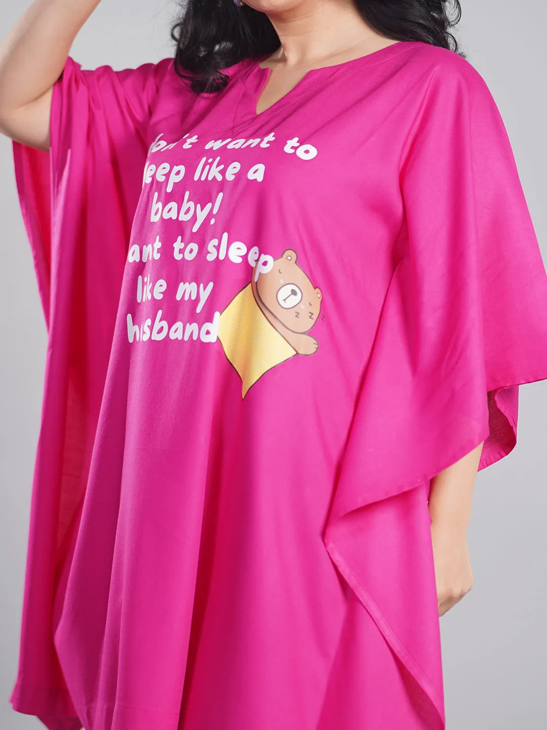 Magenta Kaftan Nightdress - BabySleep