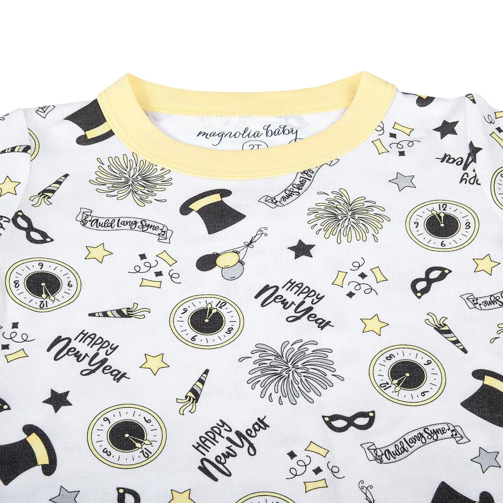 Magnolia Baby Long Sleeve PJ Set - Happy New Year!