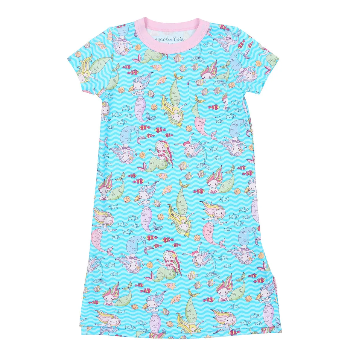 Magnolia Baby Short Sleeve Night Dress - Mermazing!