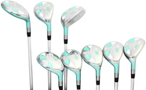 Majek Teal Senior Women's Golf All True Hybrid Set 4-SW All Lady Flex Utility Clubs