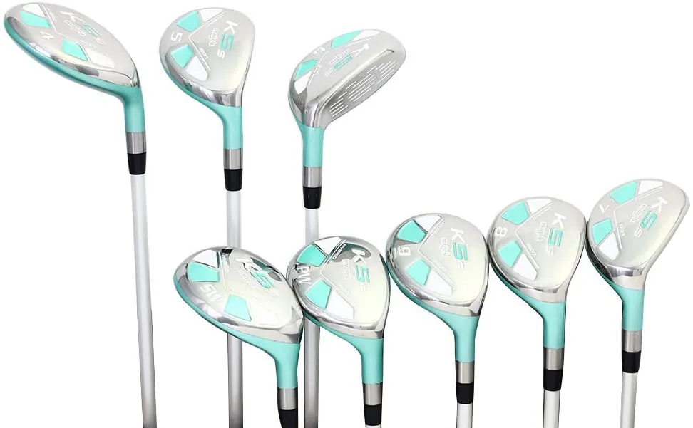 Majek Teal Senior Women's Golf All True Hybrid Set 4-SW All Lady Flex Utility Clubs