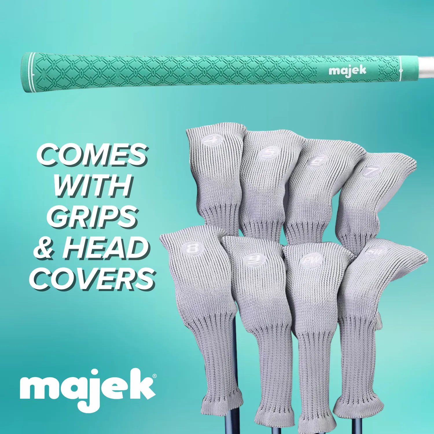 Majek Teal Senior Women's Golf All True Hybrid Set 4-SW All Lady Flex Utility Clubs