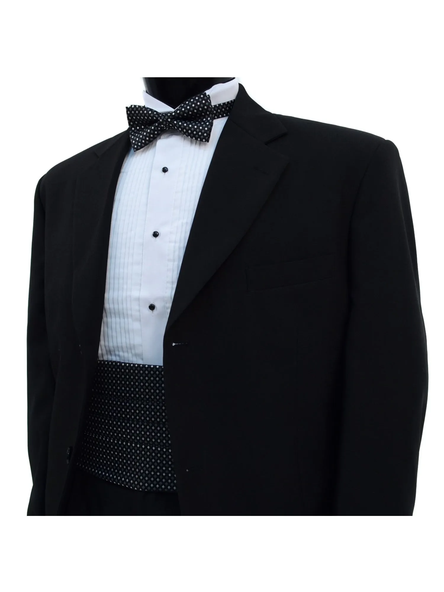 Men's Dotted Matching Adjustable Cummerbund and Bow tie Set