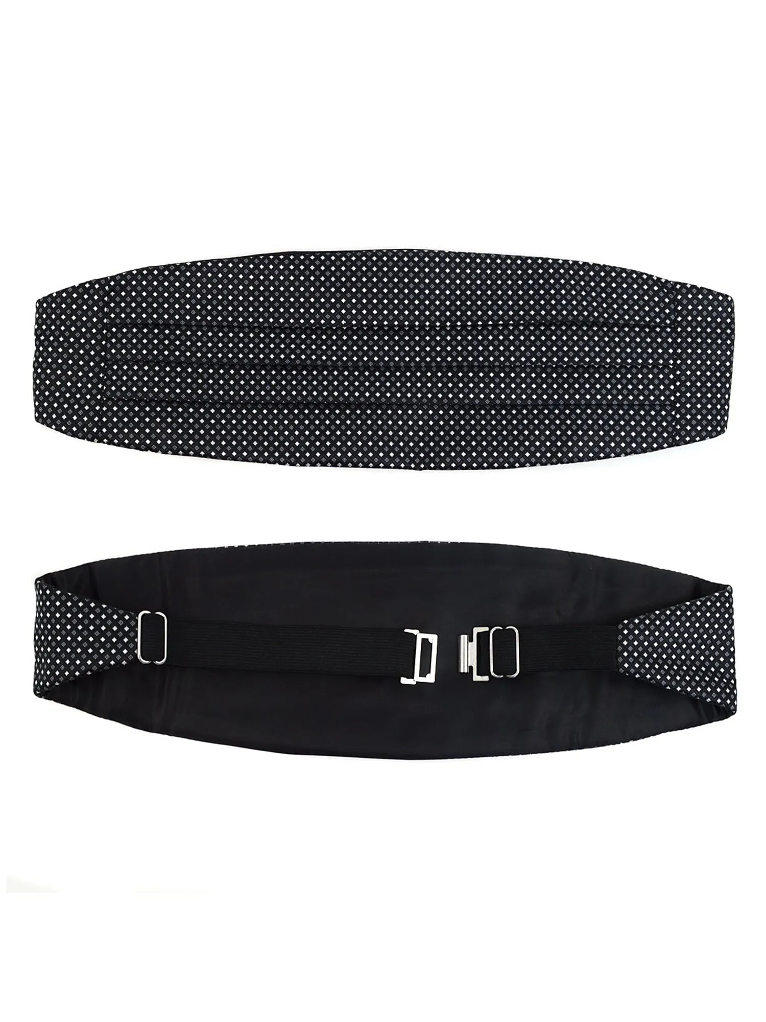 Men's Dotted Matching Adjustable Cummerbund and Bow tie Set