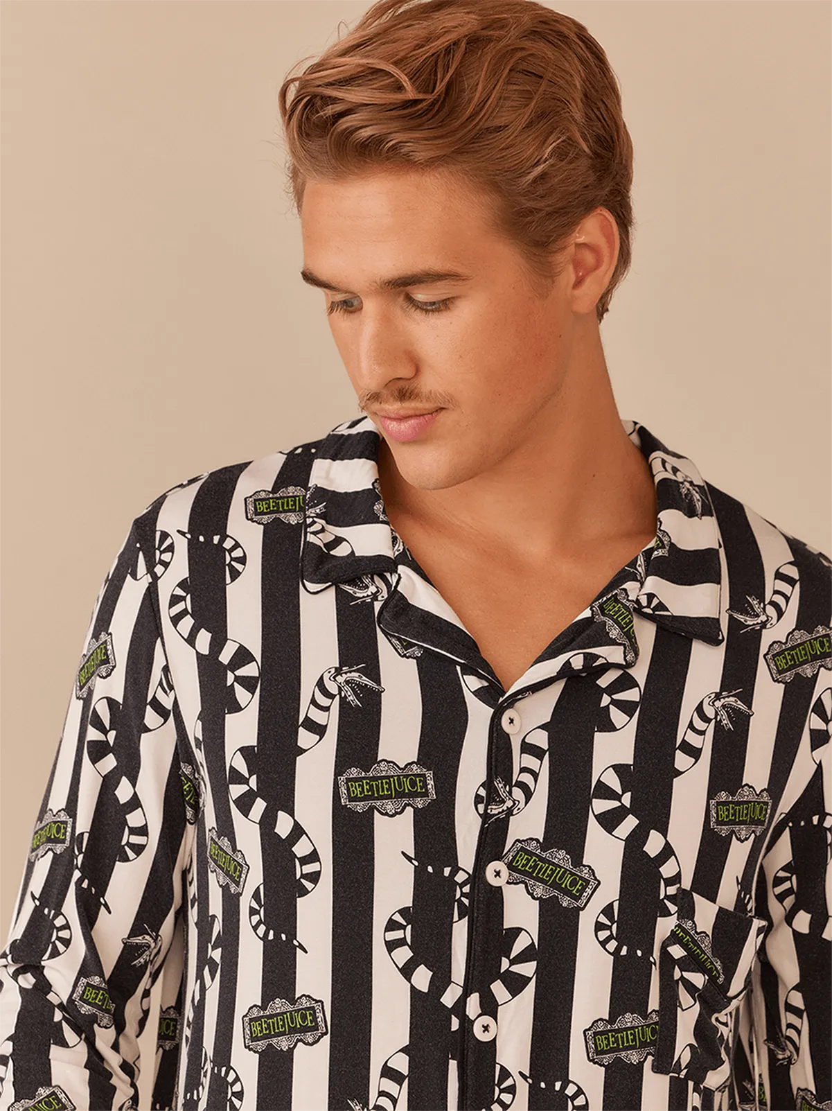 Men's Longsleeve Modal PJ Set | Beetlejuice