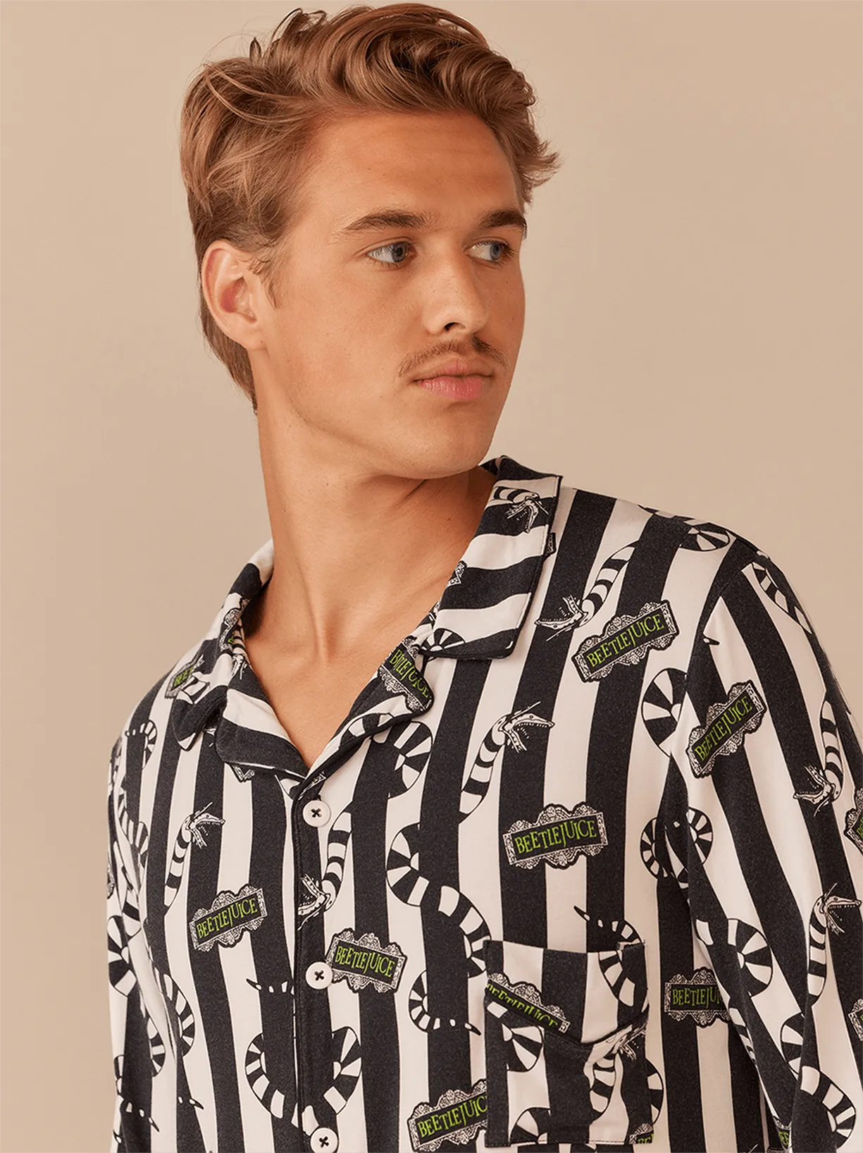 Men's Longsleeve Modal PJ Set | Beetlejuice