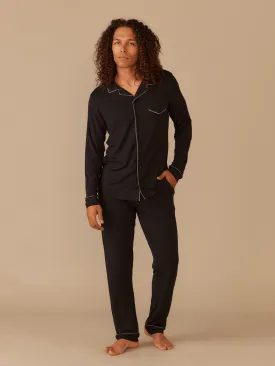 Men's Longsleeve Modal PJ Set | Black