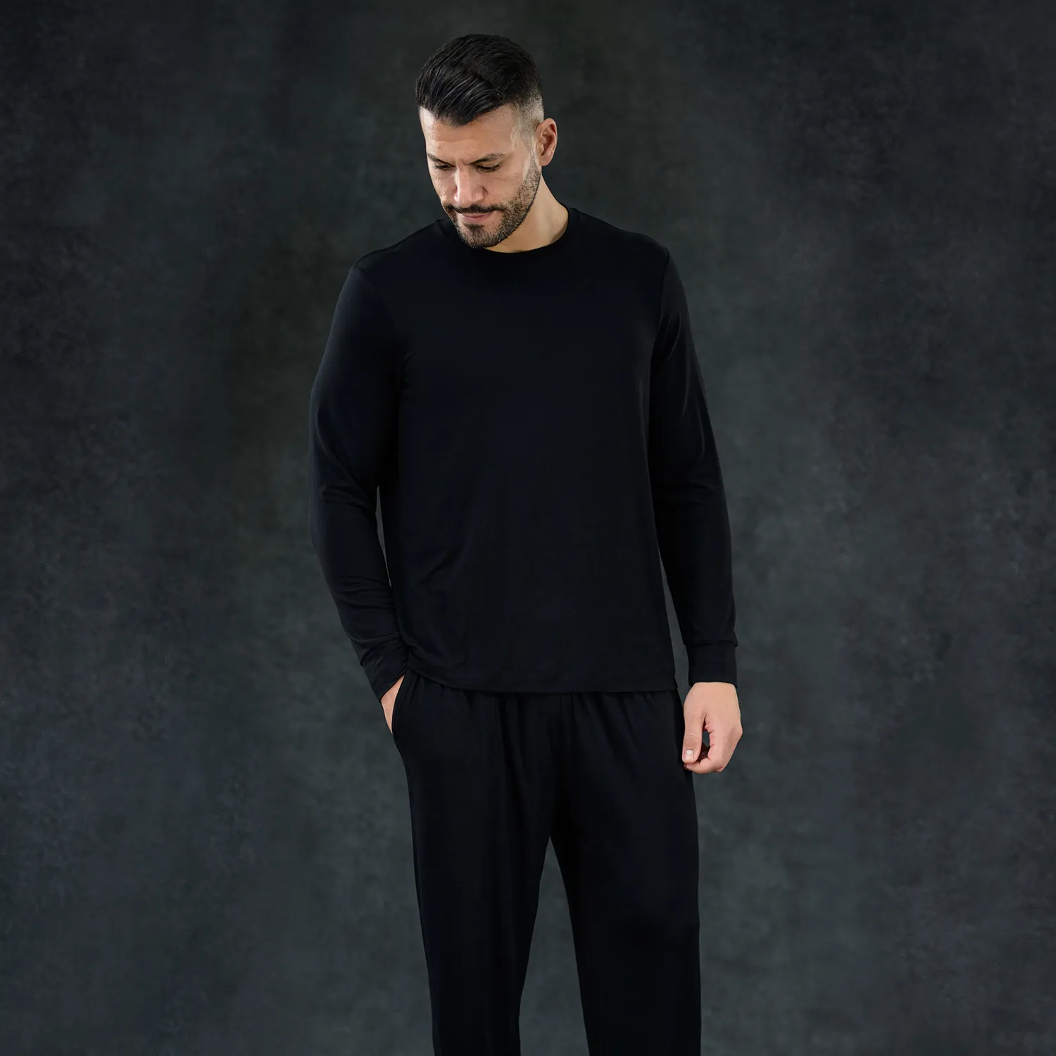 Men's Pajama Set - Pant   Shirt (Onyx)