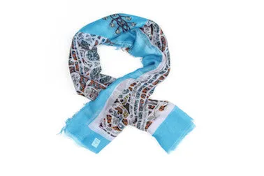 Mith Blue Azure Modal Scarf