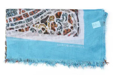 Mith Blue Azure Modal Scarf