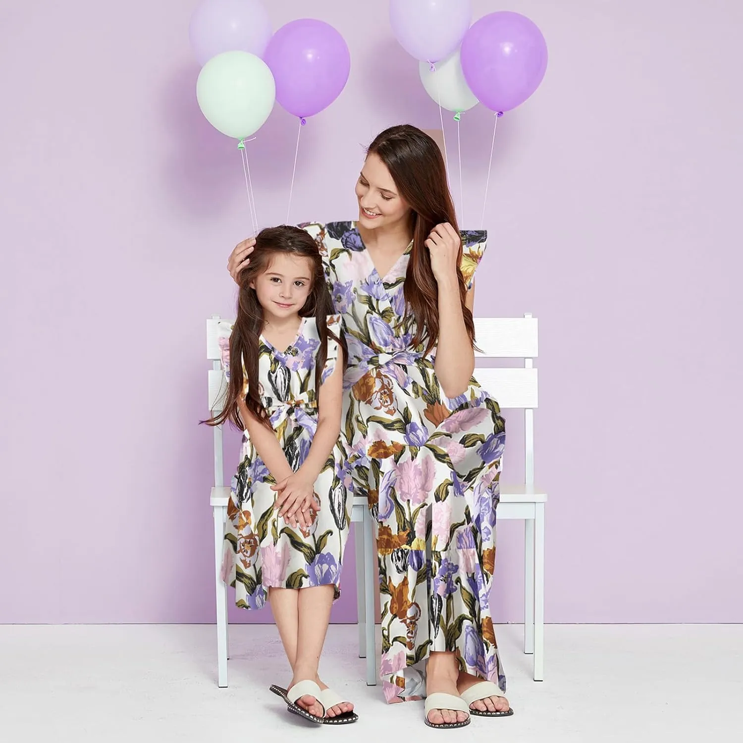 Mommy and Me Dresses - Family Matching Outfits for Women,Baby Girls - Great for Photos,Vacation and Mother's Day