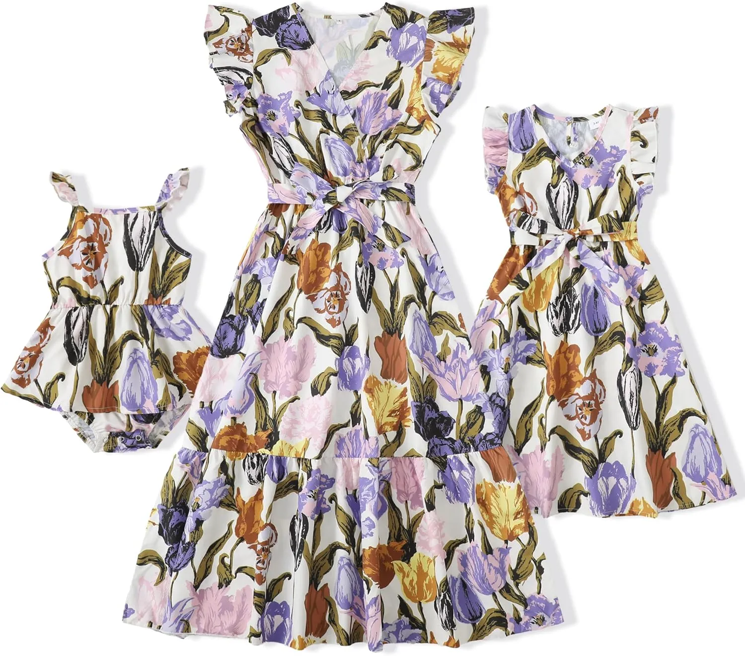 Mommy and Me Dresses - Family Matching Outfits for Women,Baby Girls - Great for Photos,Vacation and Mother's Day