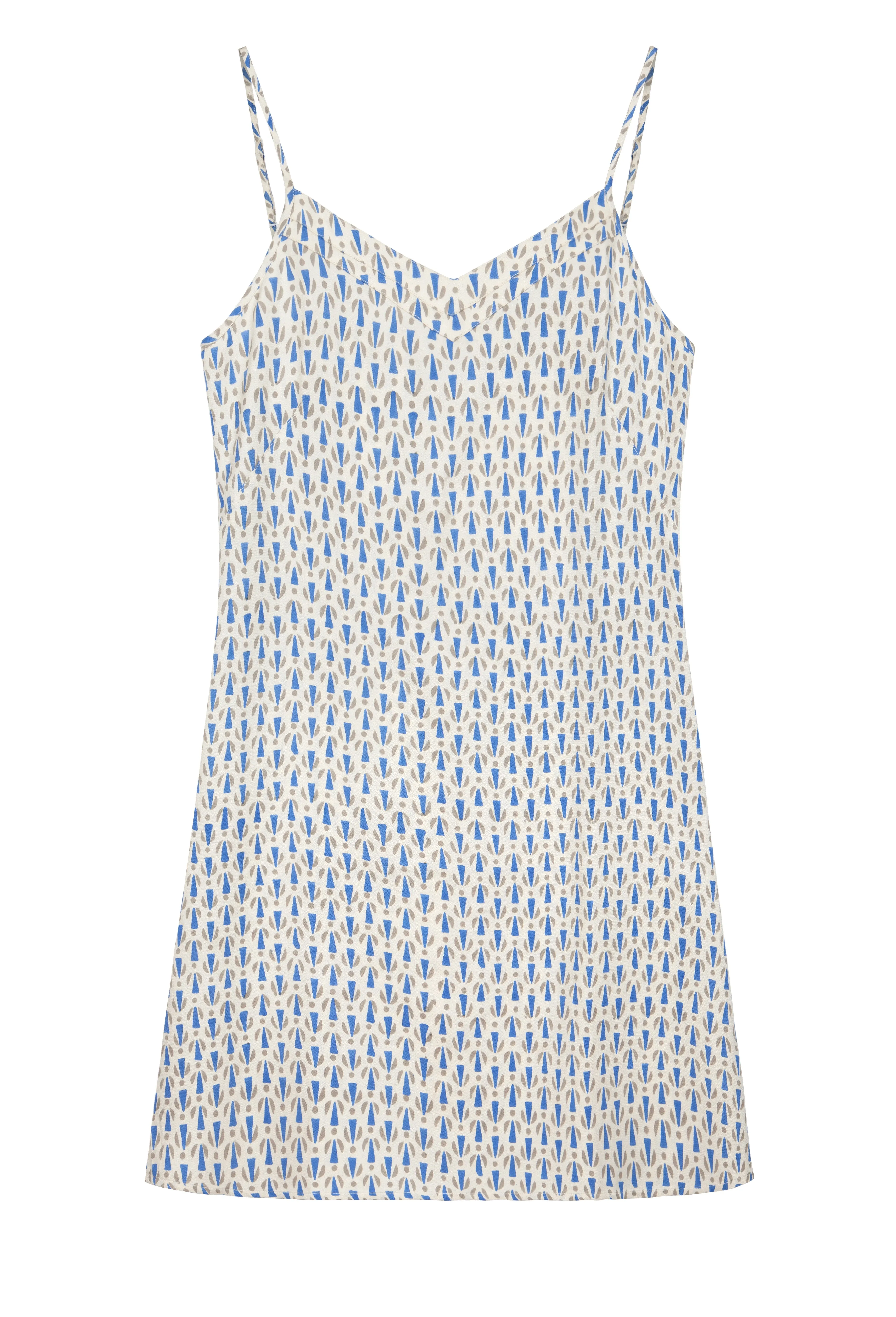 Mulberry Silk Nightdress - Blue Grey