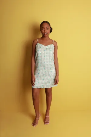 Mulberry Silk Nightdress - Varanasi Blue. Please note that pieces purchased in our Archive Sale can't be refunded. We are happy to offer an exchange, if we have the stock available or a credit note.