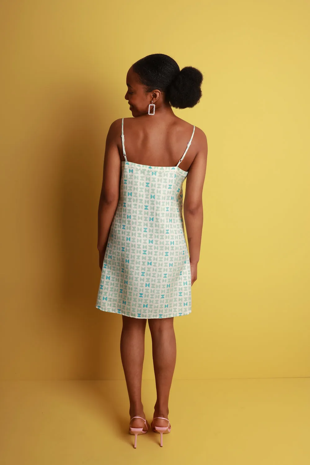 Mulberry Silk Nightdress - Varanasi Blue. Please note that pieces purchased in our Archive Sale can't be refunded. We are happy to offer an exchange, if we have the stock available or a credit note.