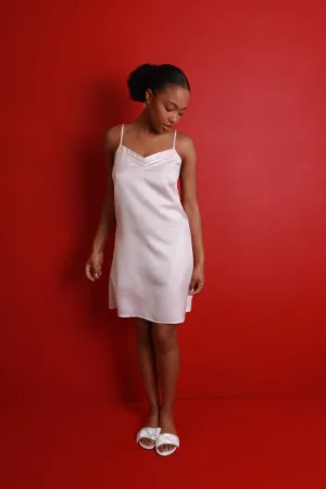 Chennai Pink Mulberry Silk Nightdress/Slip - Archive Sale Non-Refundable, Exchange/Credit Note Available