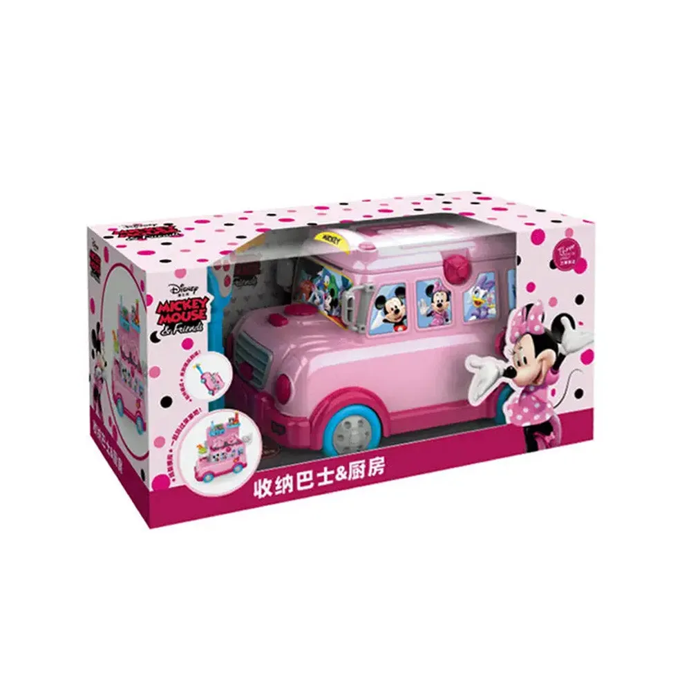 (Net) Disney's Mickey Mouse Dining Car School Bus Set - The Ultimate Adventure Playtime