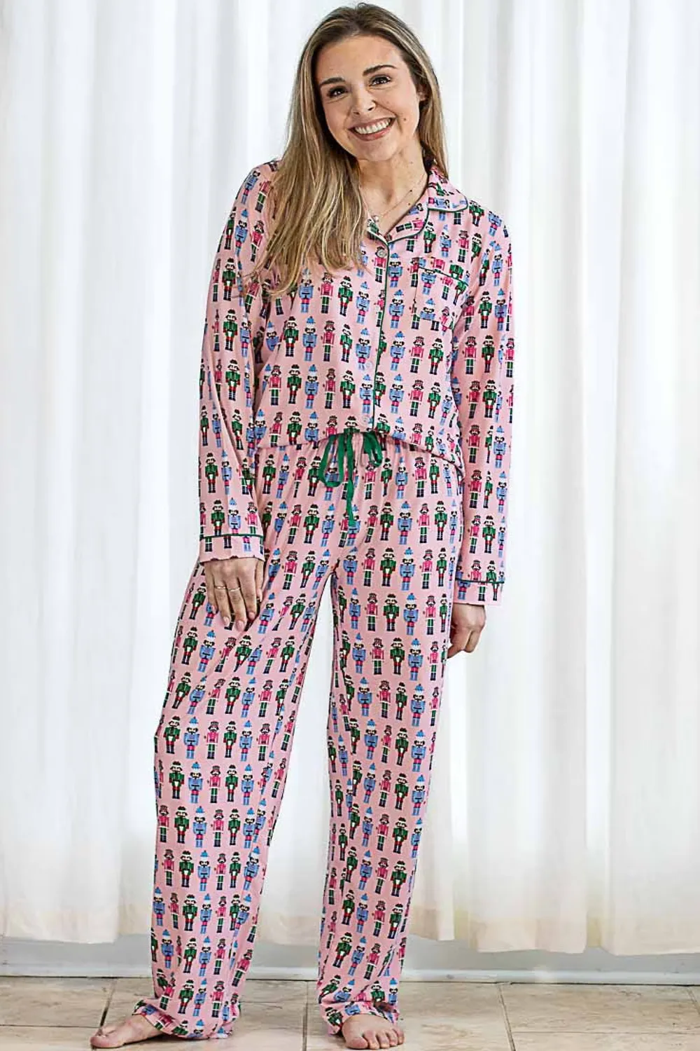 Nutcracker Pajama Set-Pink
