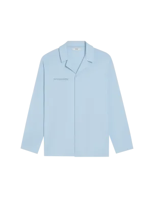 Organic Cotton Pajama Shirt—moonstone blue