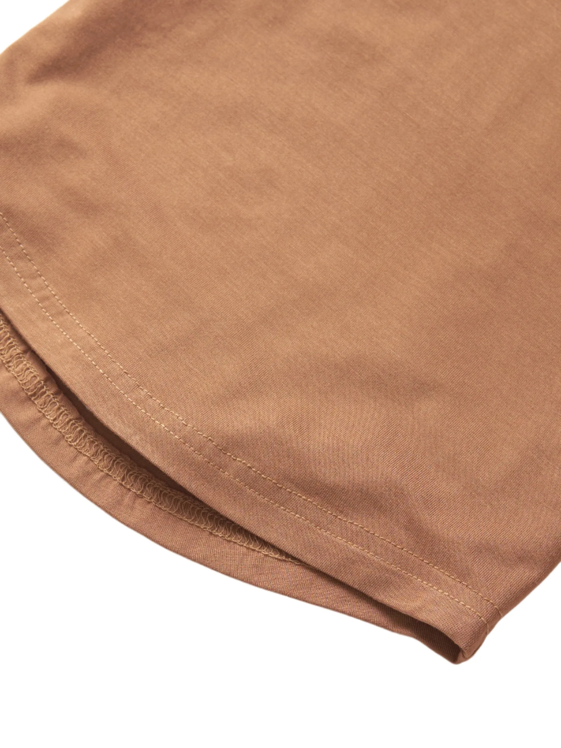 Oversized Bamboo Tee - Caramel