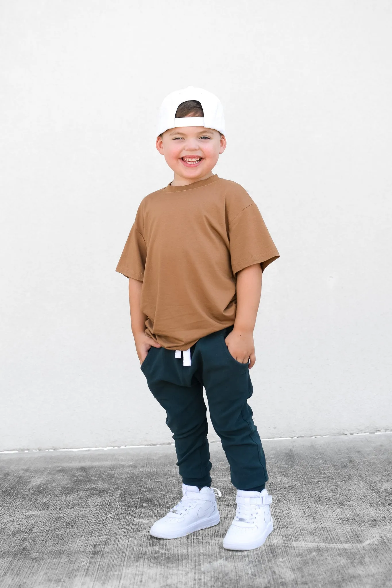 Oversized Bamboo Tee - Caramel